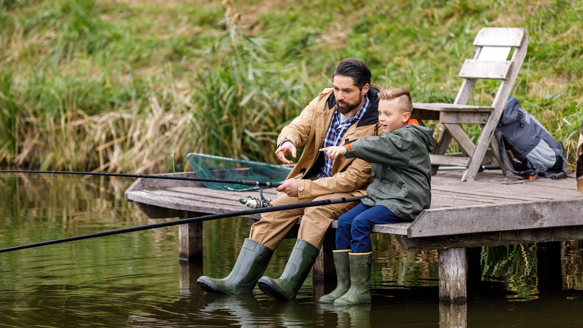 carp2 A father and son fishing