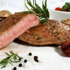 Beef Sirloin Steak cooked medium