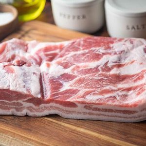 Large piece of pork belly