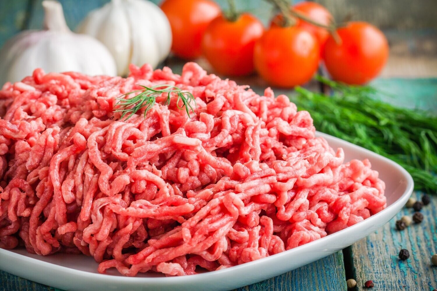 Ground beef in a bowl