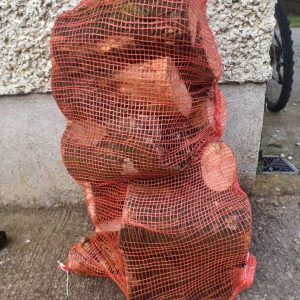 Bag of small firewood