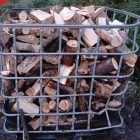 Large container of firewood